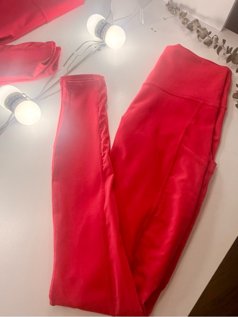 Fabletics High-Waist Hot Pink Powerhold Leggings | Ankle Length